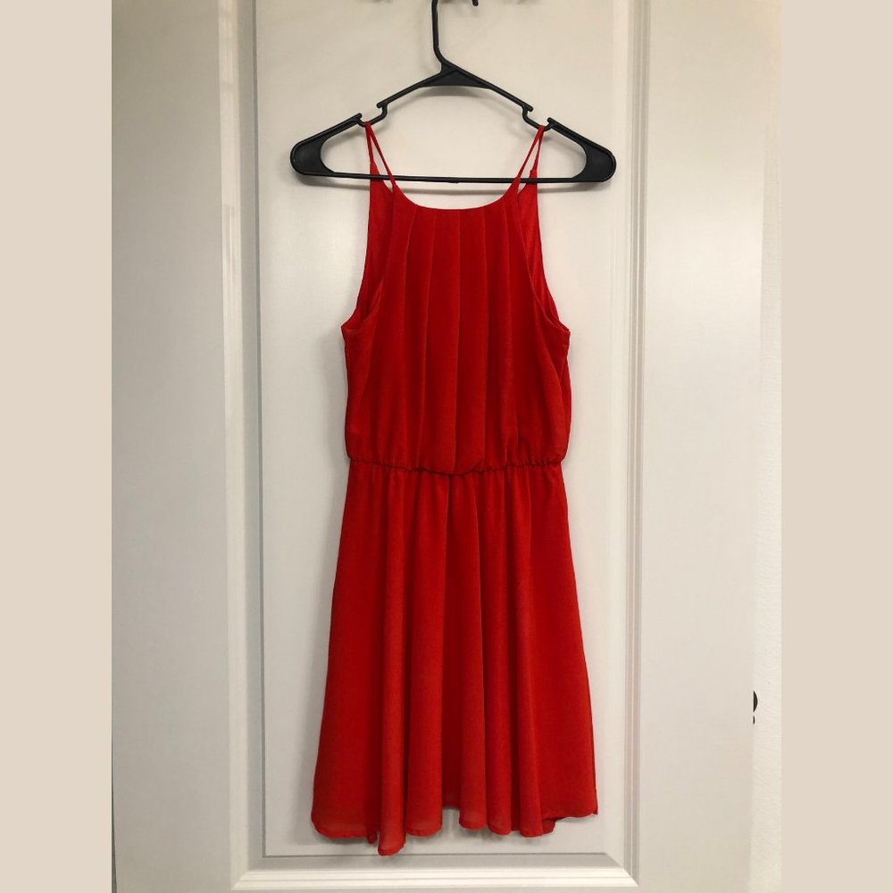 Red Sleeveless Sundress